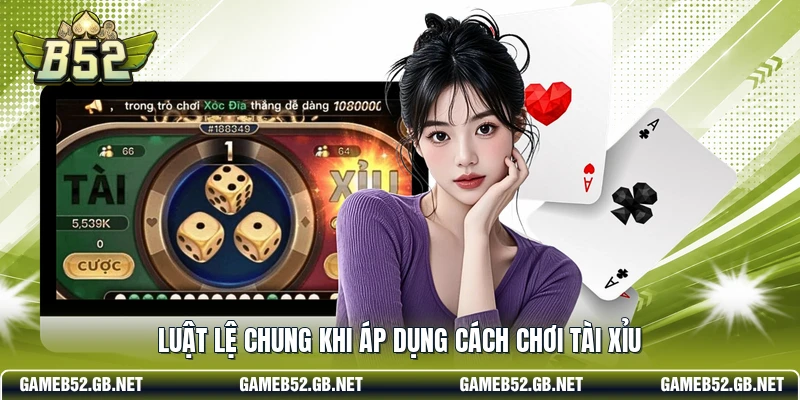 Luật lệ chung khi áp dụng cách chơi tài xỉu
